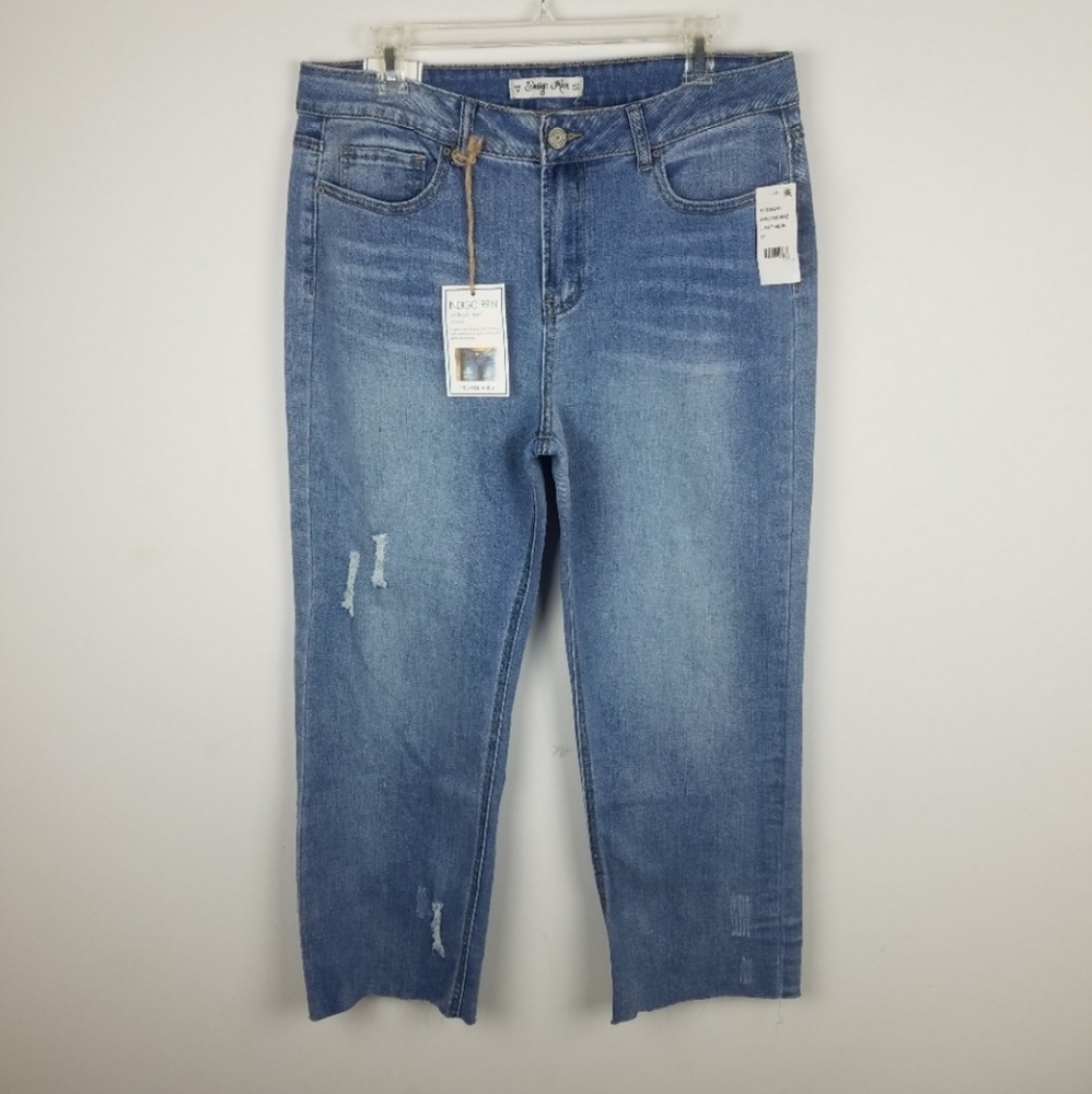 Indigo Rein Highrise Ankle Jeans 32 NWT